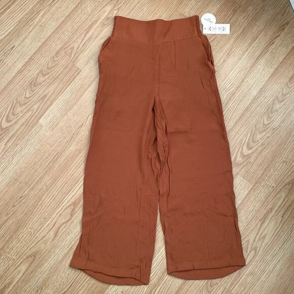 Nanette Lepore Orange Coordinate Top Wide Leg Crop Pant Set Size M NWT - Picture 10 of 16